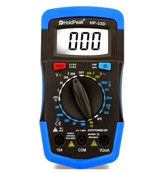มินิมัลติมิเตอร์ขนาดบางเฉียบ holdpeak hp-33d